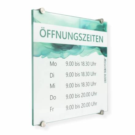 Türschild VITRUM K Glasschild
